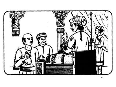 Akbar and Birbal image in kingdom