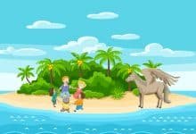 kids on island